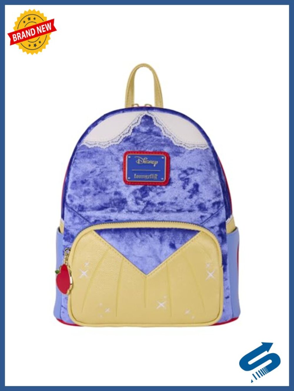 Faux Leather Velvet Mini Backpack with Adjustable Straps